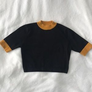 LF yellow crop top